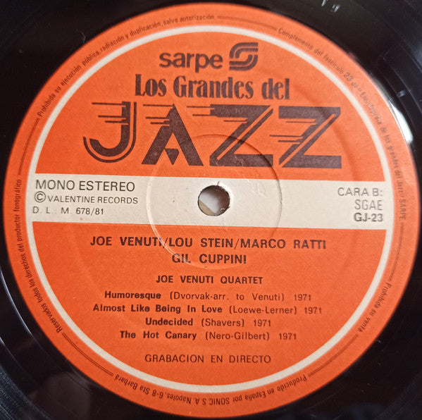 Joe Venuti, Lou Stein : Los Grandes Del Jazz 23 (LP, Album)