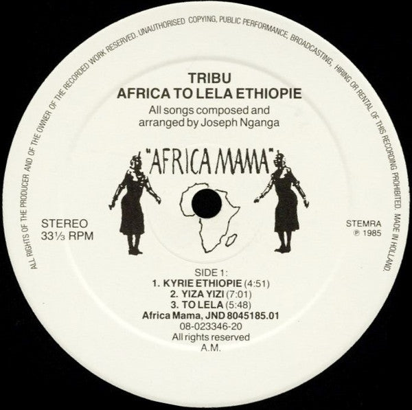 Tribu (7) : Africa To Lela Ethiopie (LP, Album)