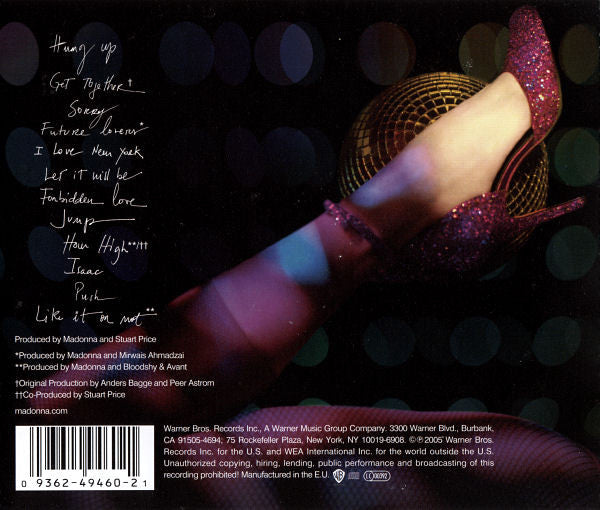 Madonna : Confessions On A Dance Floor (CD, Album, Mixed, Cin)
