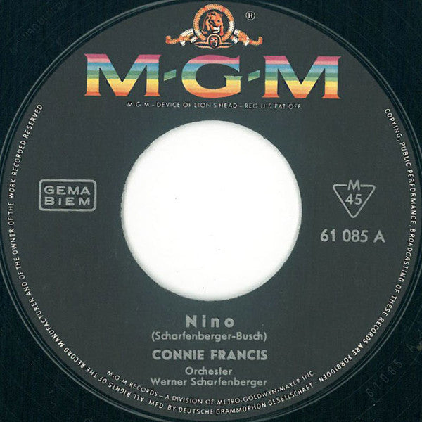 Connie Francis : Nino (7", Single)