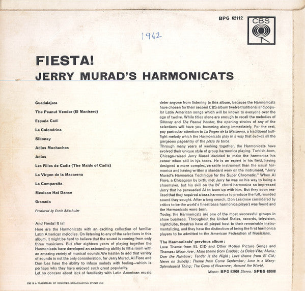 Jerry Murad's Harmonicats : Fiesta! (LP, Album)