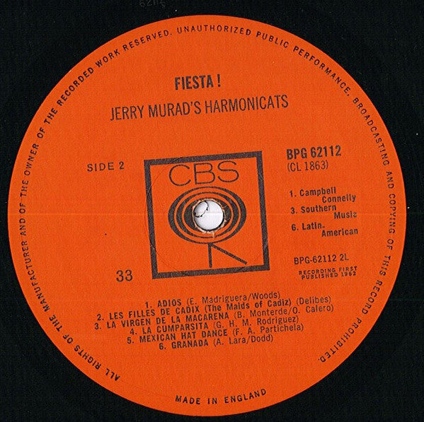 Jerry Murad's Harmonicats : Fiesta! (LP, Album)