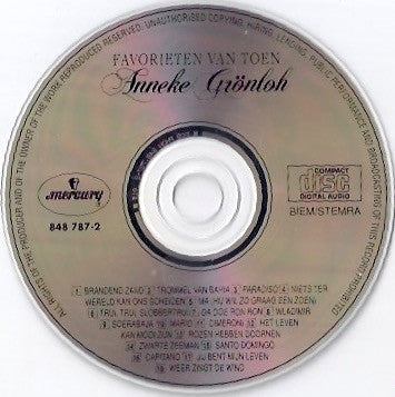 Anneke Grönloh : Favorieten Van Toen (CD, Comp)