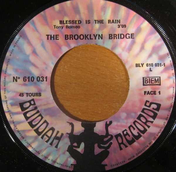 The Brooklyn Bridge Featuring Johnny Maestro : Blessed Is The Rain / Welcome Me Love (7", Single)