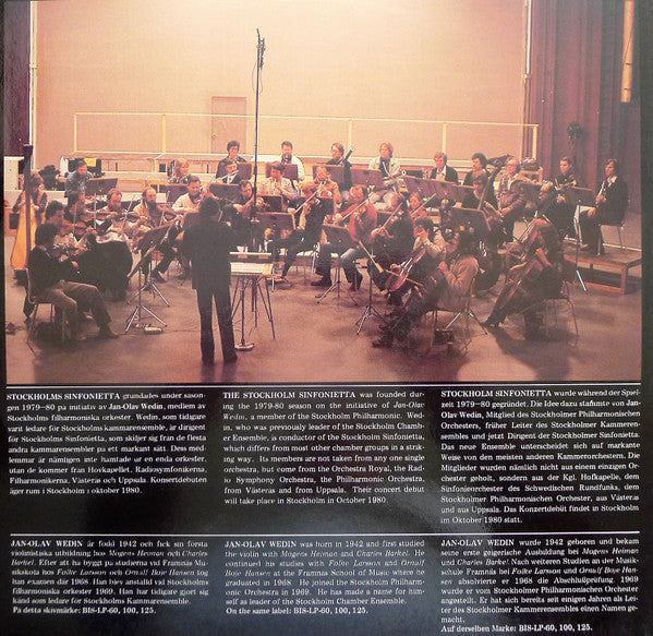 Lars-Erik Larsson, Johan Helmich Roman, Kurt Atterberg, Hilding Rosenberg, Stockholm Sinfonietta, Jan-Olav Wedin, Alf Nilsson, Nils-Erik Sparf, Jouko Mansnerus, Elemér Lavotha : A Swedish Pastorale (Pastoral Suite - A Winter's Tale / Concerto For Oboe D'Amore / Suite No. 3 / Piece For Cello & Strings) (LP, Album, Gat)