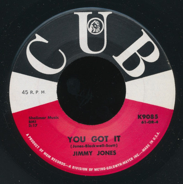 Jimmy Jones : I Told You So / You Got It (7", Single)