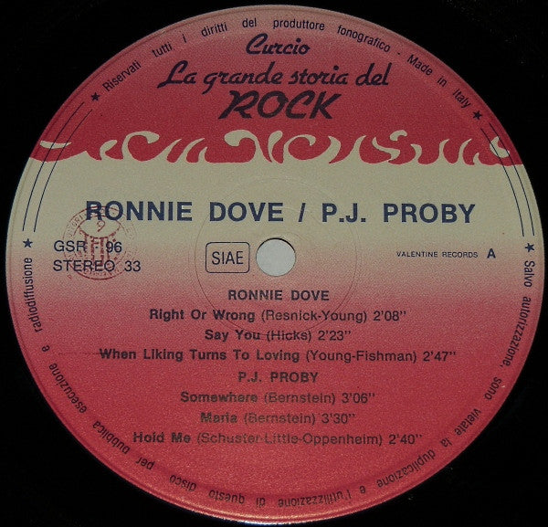 Ronnie Dove / P.J. Proby / Joe Thomas : Ronnie Dove / P.J. Proby / Joe Thomas (LP, Comp)