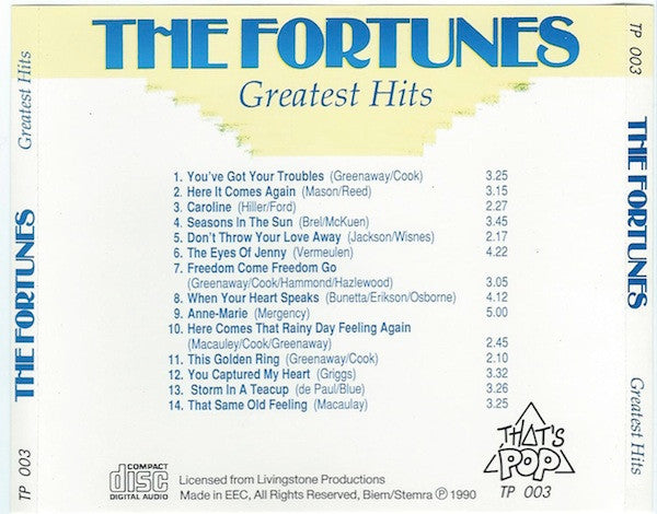 The Fortunes : Greatest Hits (CD, Comp)