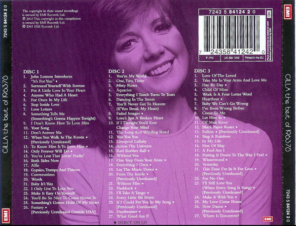 Cilla Black : Cilla The Best Of 1963-78 (3xCD, Comp)