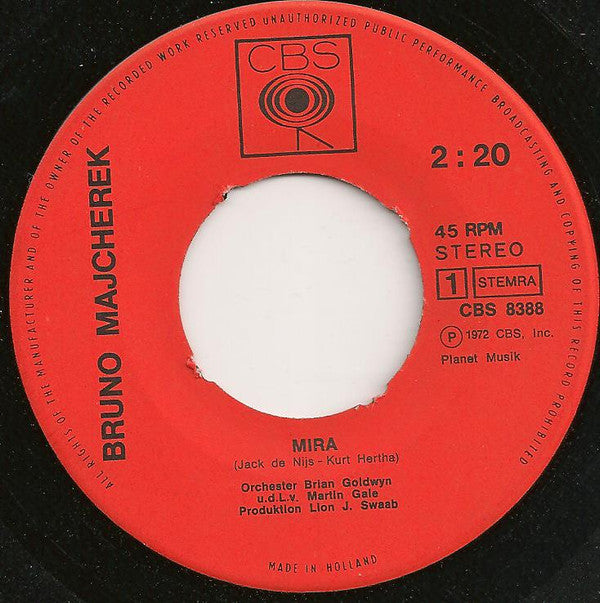 Bruno Majcherek : Mira (7", Single)