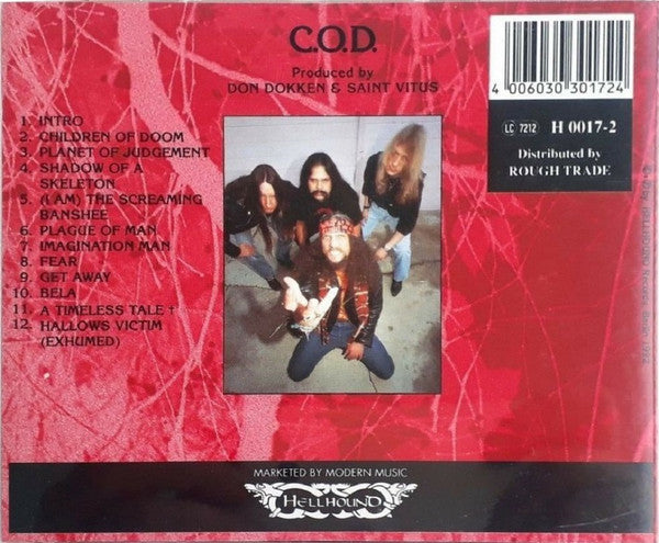 Saint Vitus : C.O.D. (CD, Album, RP)