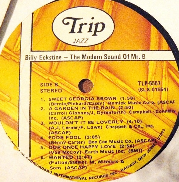 Billy Eckstine : The Modern Sound Of Mr. B. (LP, Album)