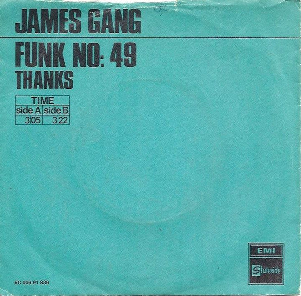 James Gang : Funk #49 / Thanks (7", Single)