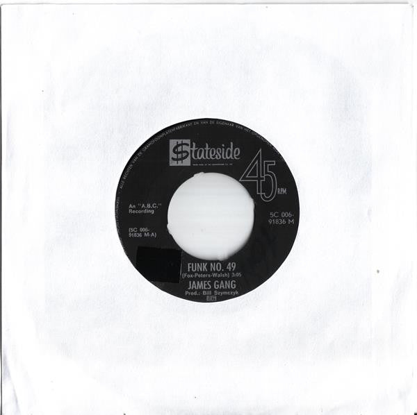 James Gang : Funk #49 / Thanks (7", Single)