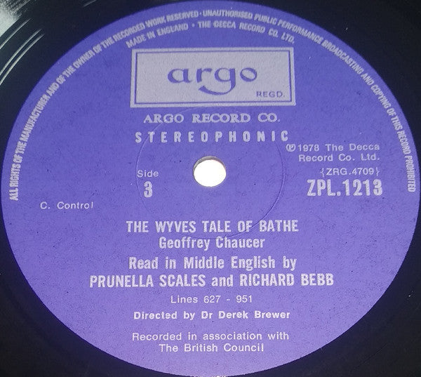 Geoffrey Chaucer : The Wife Of Bath's Tale (2xLP)
