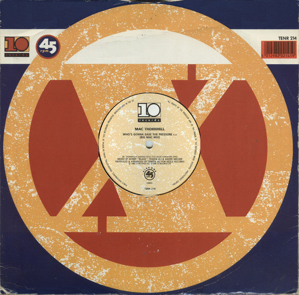 Mac Thornhill : Who's Gonna Ease The Pressure (Big Mac Mix) (12")