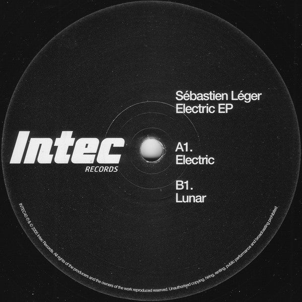 Sébastien Léger : Electric EP (12", EP)