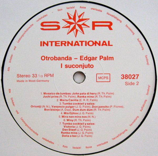 Edgar Palm And His Combo : Otrobanda (LP)