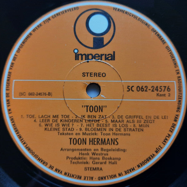 Toon Hermans : Liedjes Voor Jou (LP, Album)