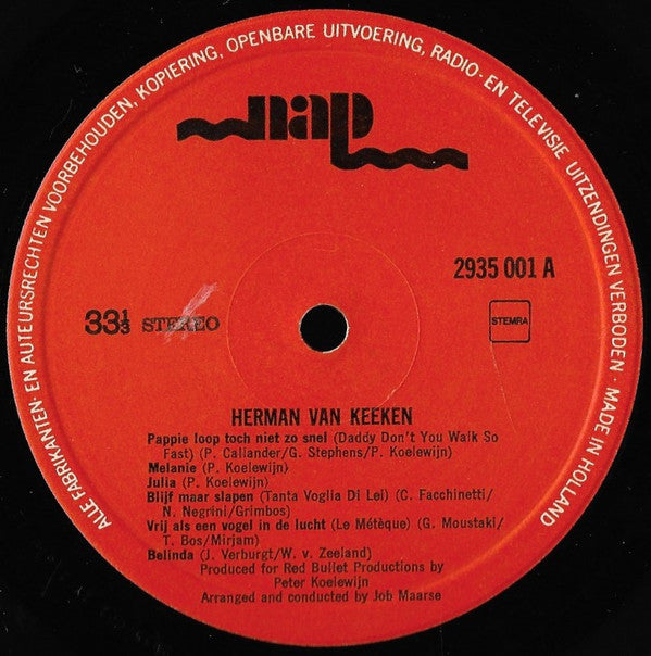 Herman van Keeken : Pappie Loop Toch Niet Zo Snel (LP, Album)