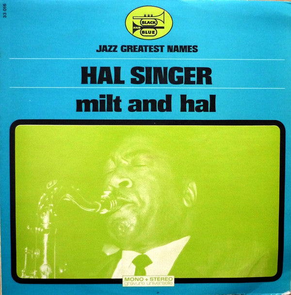Hal Singer : Milt And Hal (LP, Album)