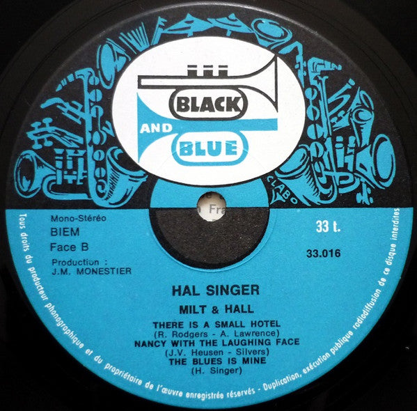 Hal Singer : Milt And Hal (LP, Album)