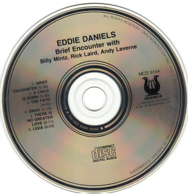 Eddie Daniels : Brief Encounter (CD, Album, RE)