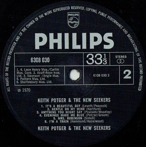 Keith Potger & The New Seekers : Keith Potger & The New Seekers (LP, Album)