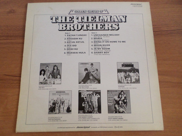 Tielman Brothers : Golden Greats Of The Tielman Brothers (LP, Comp)