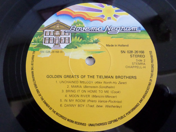 Tielman Brothers : Golden Greats Of The Tielman Brothers (LP, Comp)