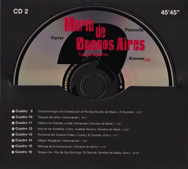 Astor Piazzolla / Horacio Ferrer / Kremerata Musica : María De Buenos Aires (2xCD, Album, Tri)