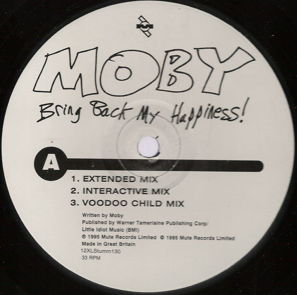 Moby : Bring Back My Happiness! (12")