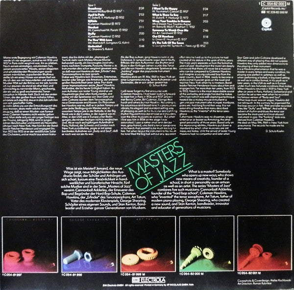 Coleman Hawkins : Masters Of Jazz 4 (LP, Comp, Mono)