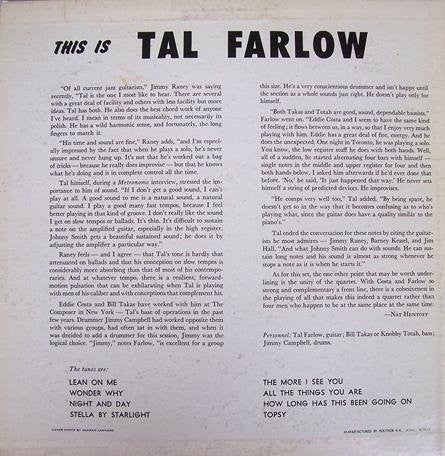 Tal Farlow : This Is Tal Farlow (LP, Mono)