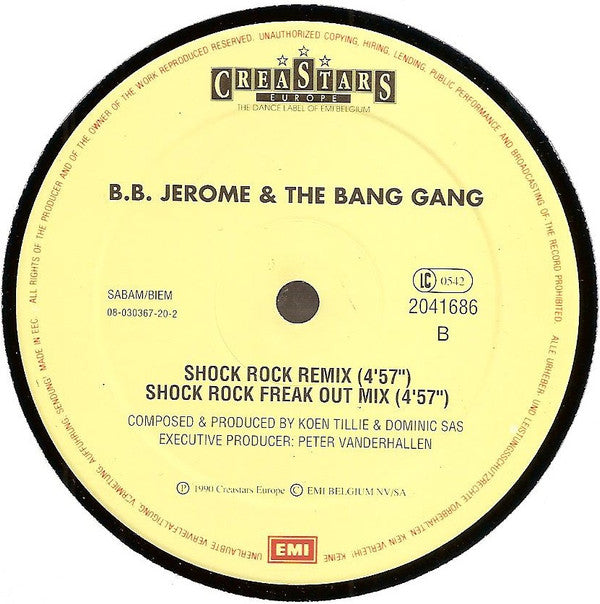 B.B. Jerome & The Bang Gang : Shock Rock (12")