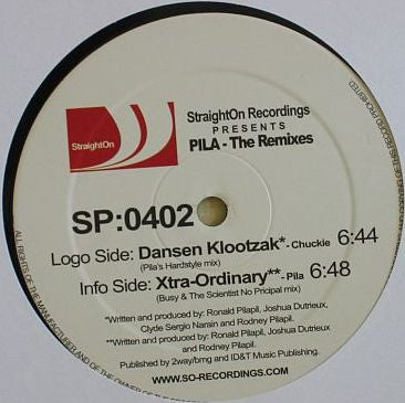 DJ Pila : DJ Pila The Remixes (12")