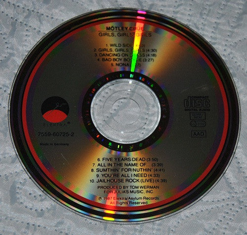 Mötley Crüe : Girls, Girls, Girls (CD, Album)