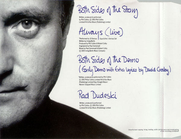 Phil Collins : Both Sides Of The Story (CD, Maxi)
