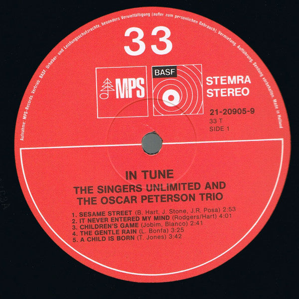 The Oscar Peterson Trio / The Singers Unlimited : In Tune (LP, Album, Gat)