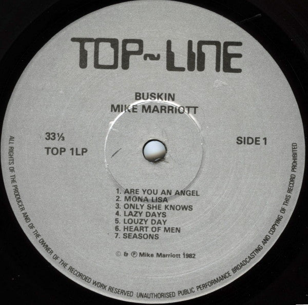 Mike Marriott : Buskin' (LP, Album)