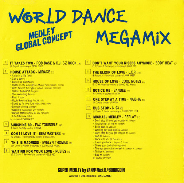 Various : World Dance Megamix (CD, Comp, Mixed)