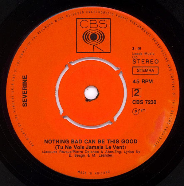 Séverine : Chance In Time (7", Single)