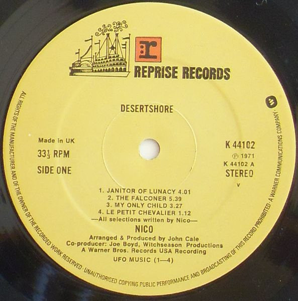 Nico (3) : Desertshore (LP, Album, RE)