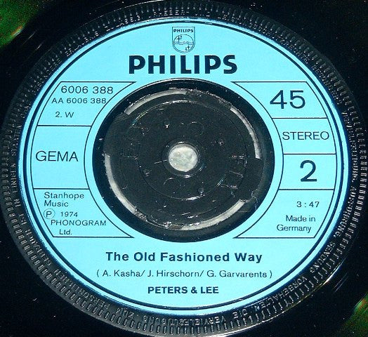 Peters & Lee : Don't Stay Away Too Long (7", Single)