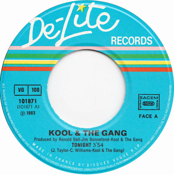 Kool & The Gang : Tonight (7", Single)