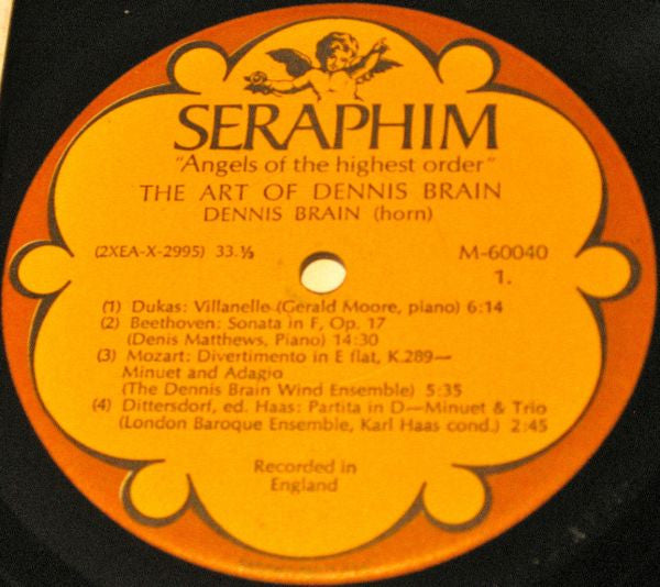 Dennis Brain : The Art Of Dennis Brain (LP, Album, Comp, Mono)