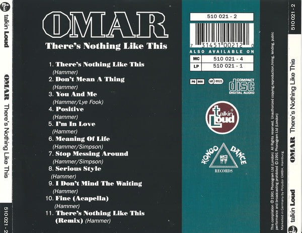 Omar : There's Nothing Like This (CD, Album, RE)