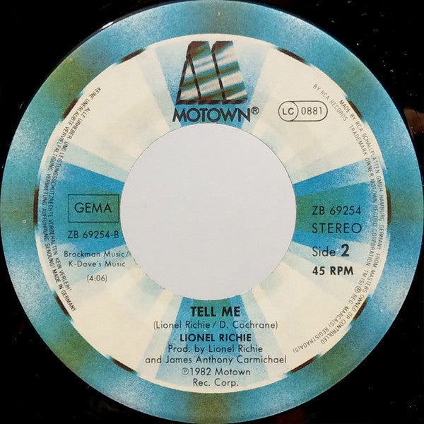 Lionel Richie : Penny Lover (7", Single)