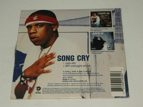 Jay-Z : Song Cry (CD, Single, Car)