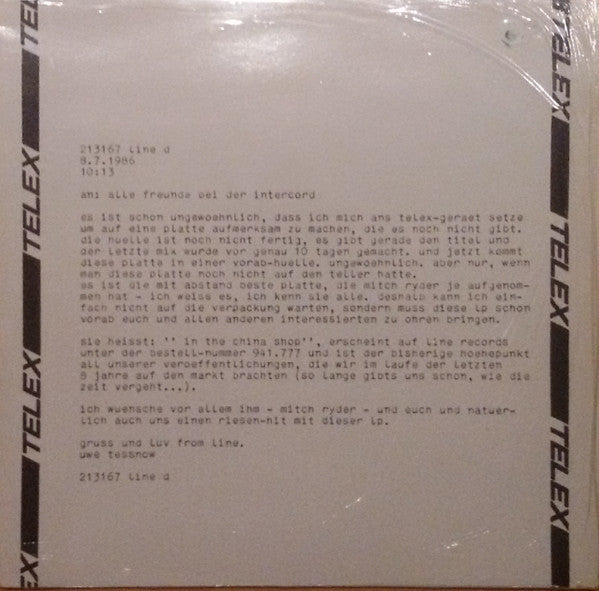 Mitch Ryder : In The China Shop (LP, Album, Promo, Whi)